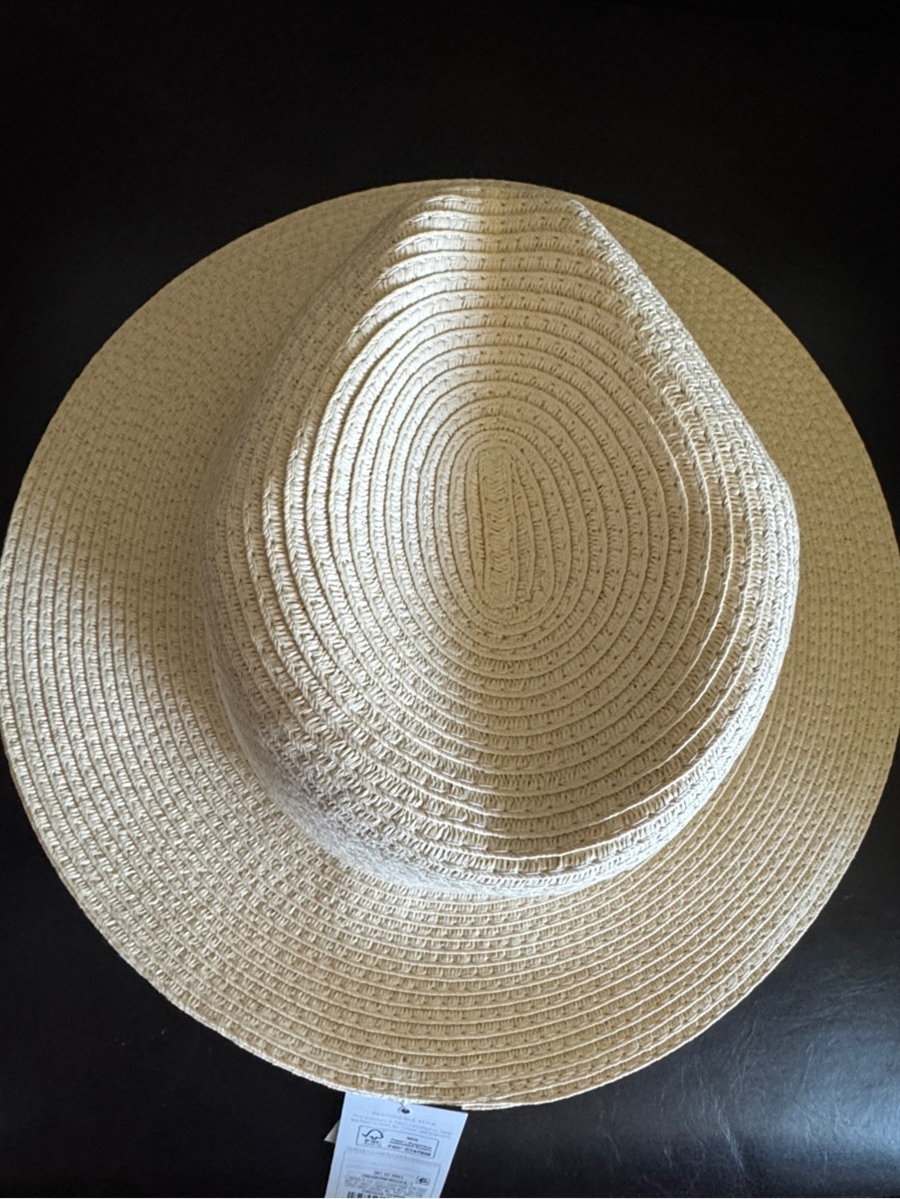 BOGO Shade & Shore Women's Cream Straw Fedora Hat (Buy 1 Get 1 Free) - Picture 7 of 8